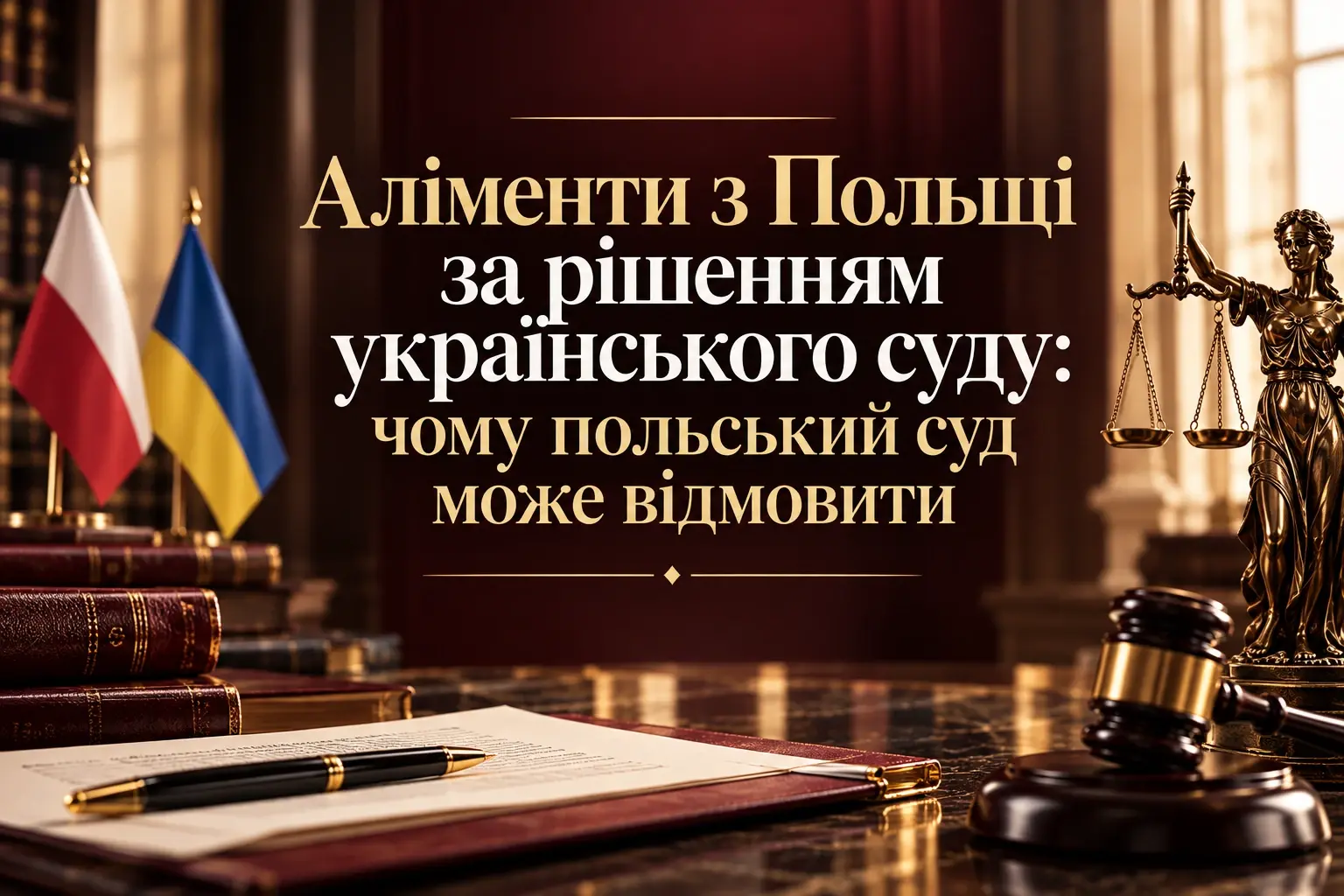 Аліменти з Польщі за рішенням українського суду: чому польський суд може відмовити у виконанні?